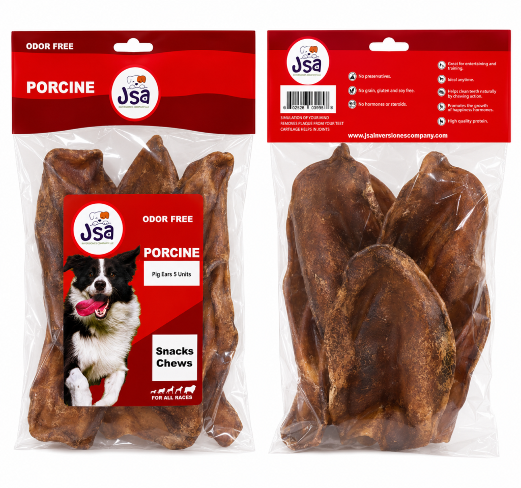 JSA PIG EAR FOR DOGS (5 UNITS)