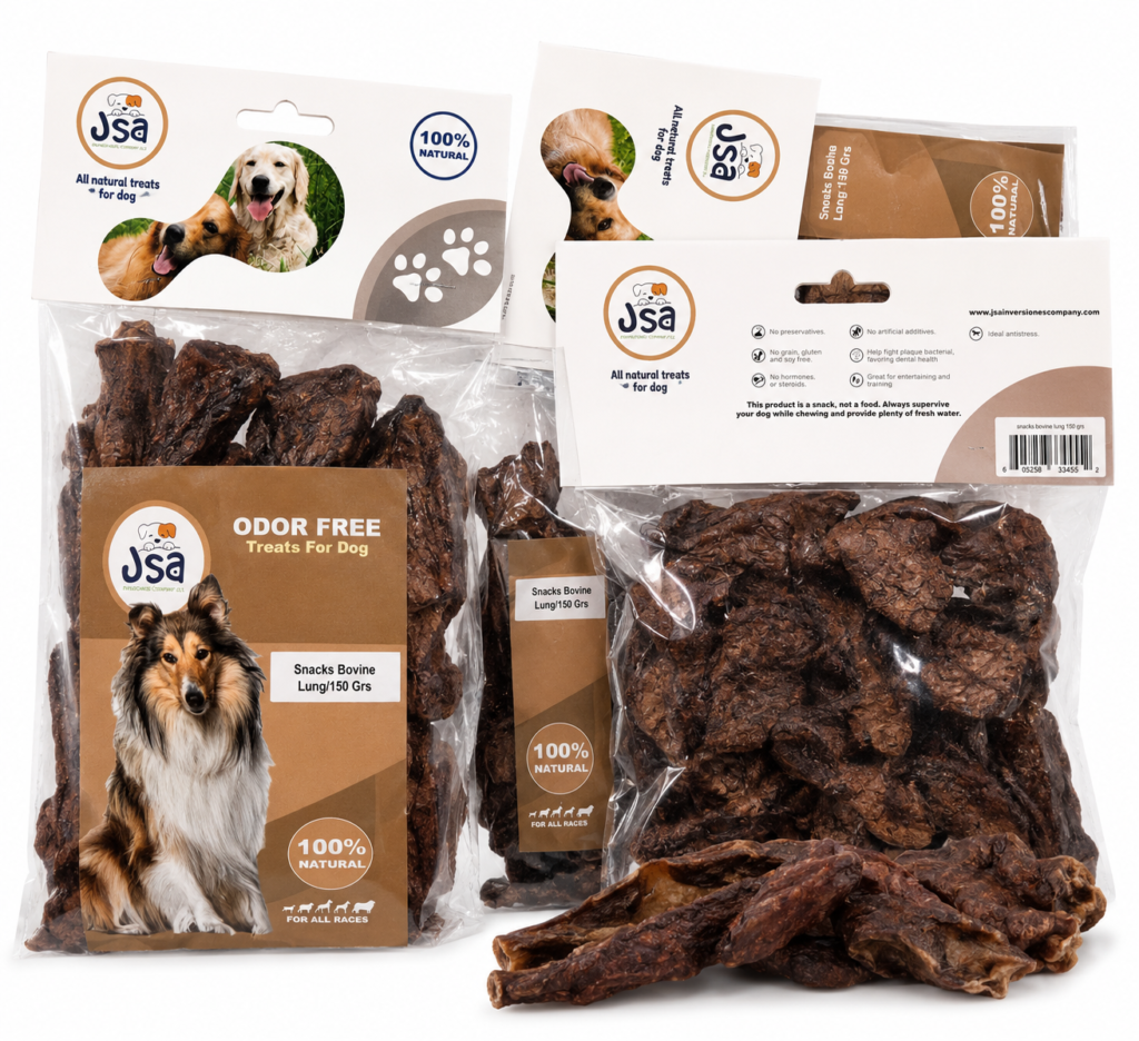 JSA BOVINE BEEF LUNG SNACKS FOR DOGS