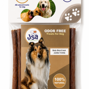 6 INCH JSA BULLY STICK JUMBO FOR DOGS ( 5 UNITS)