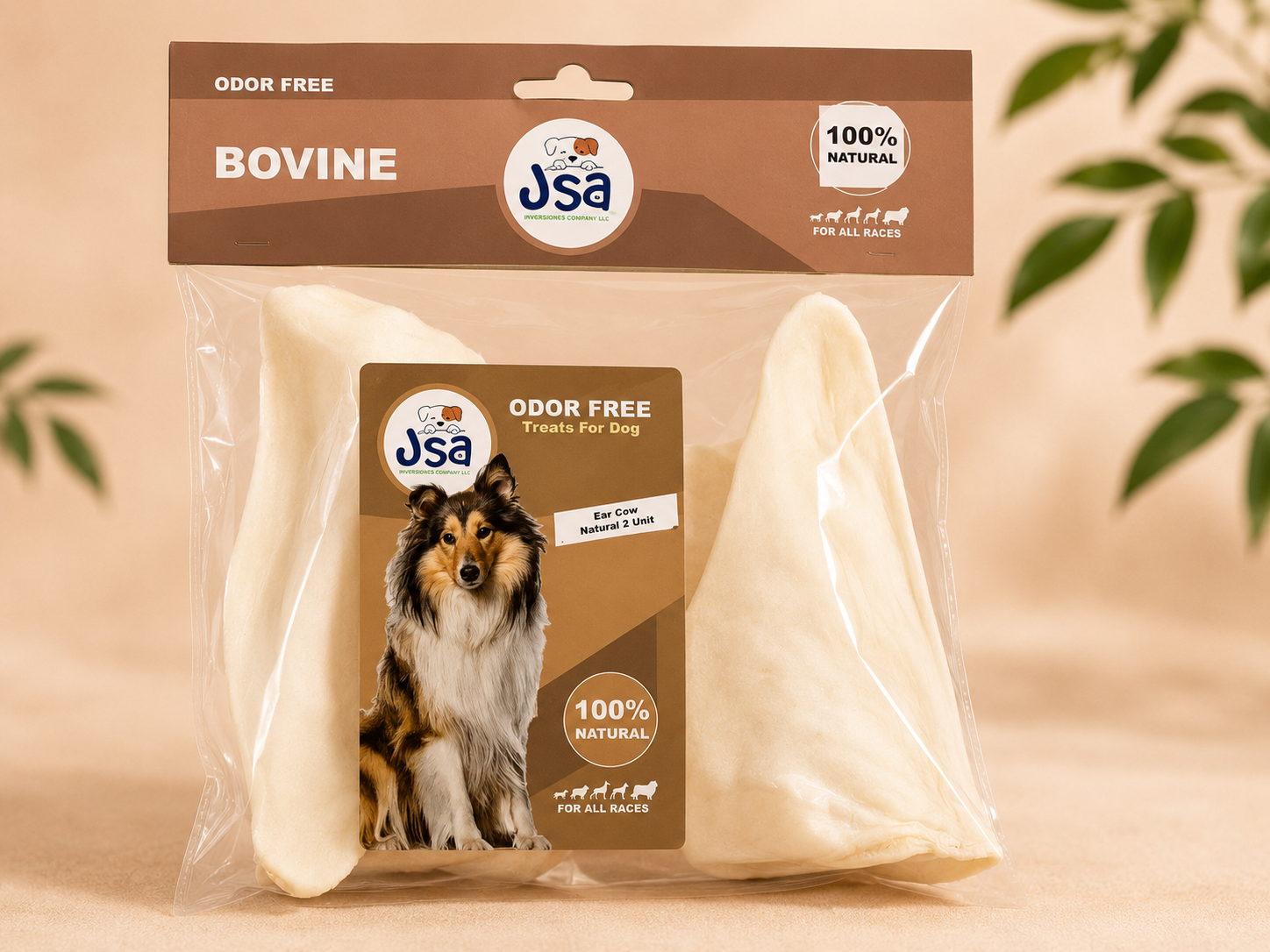 JSA PACK COW EARS  (2 UNITS)