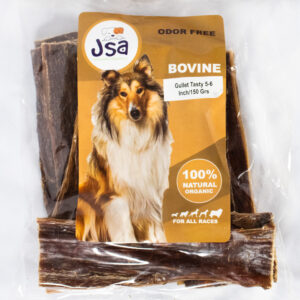 5-6 INCH JSA BEEF GULLET TREATS FOR DOGS (7-9 PCS) 150grs each