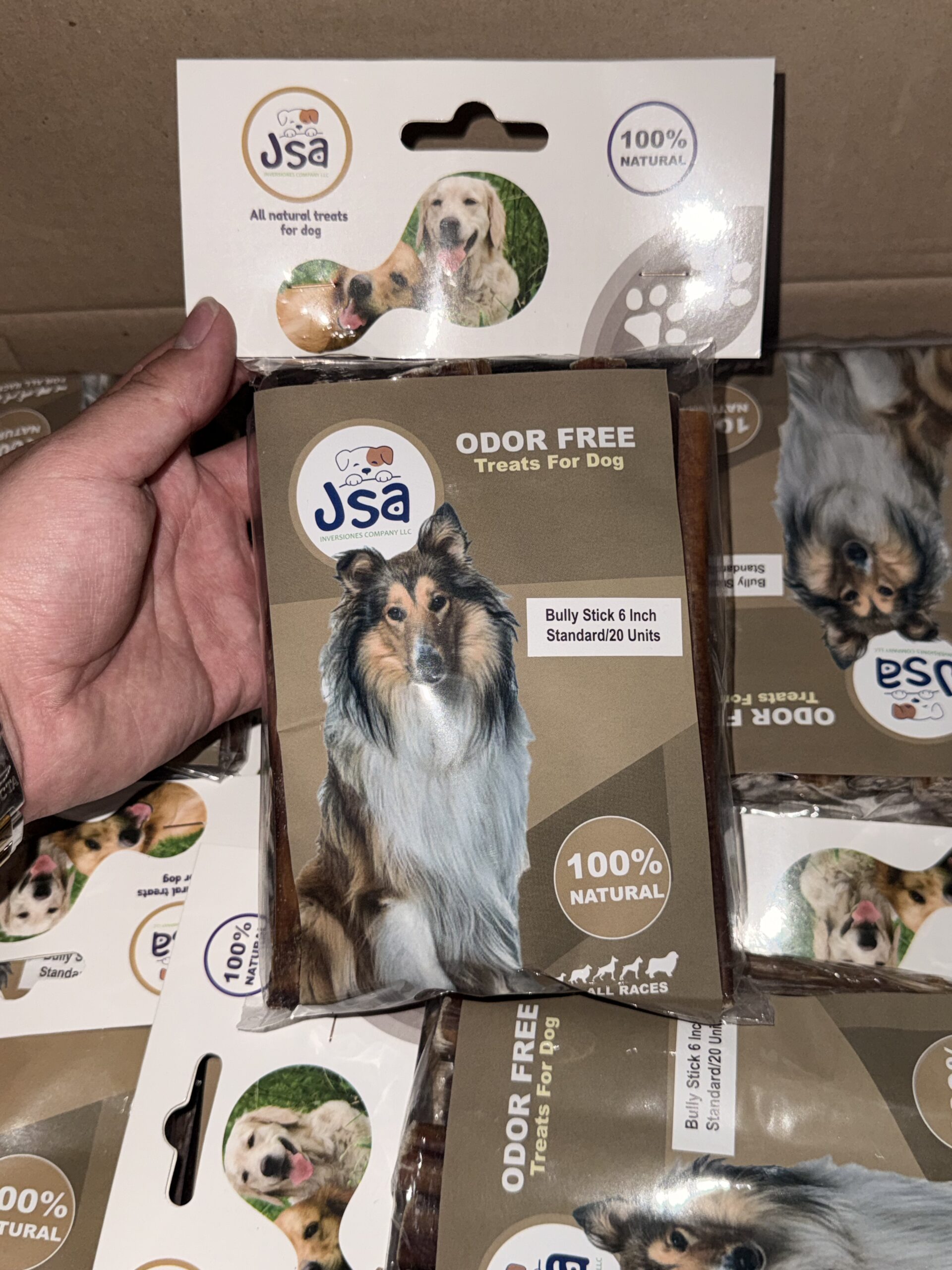 BULLY STICK STANDAR 6 INCH*20 UNITS