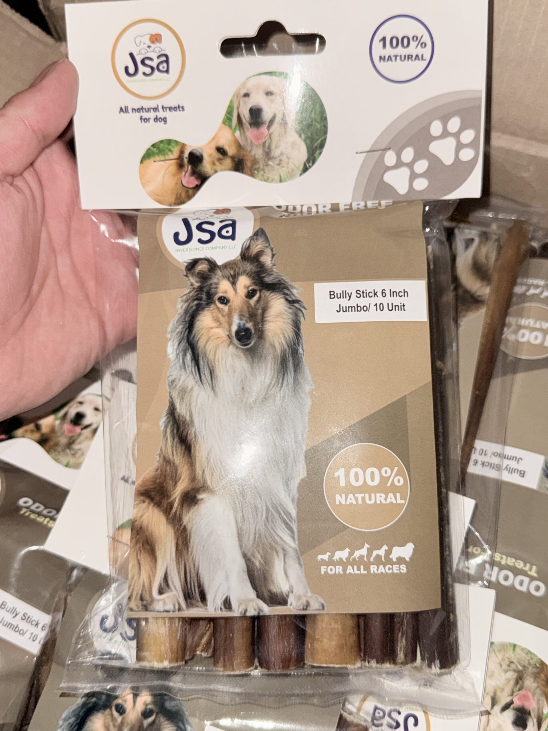 BULLY STICK JUMBO 6 INCH*10 UNITS