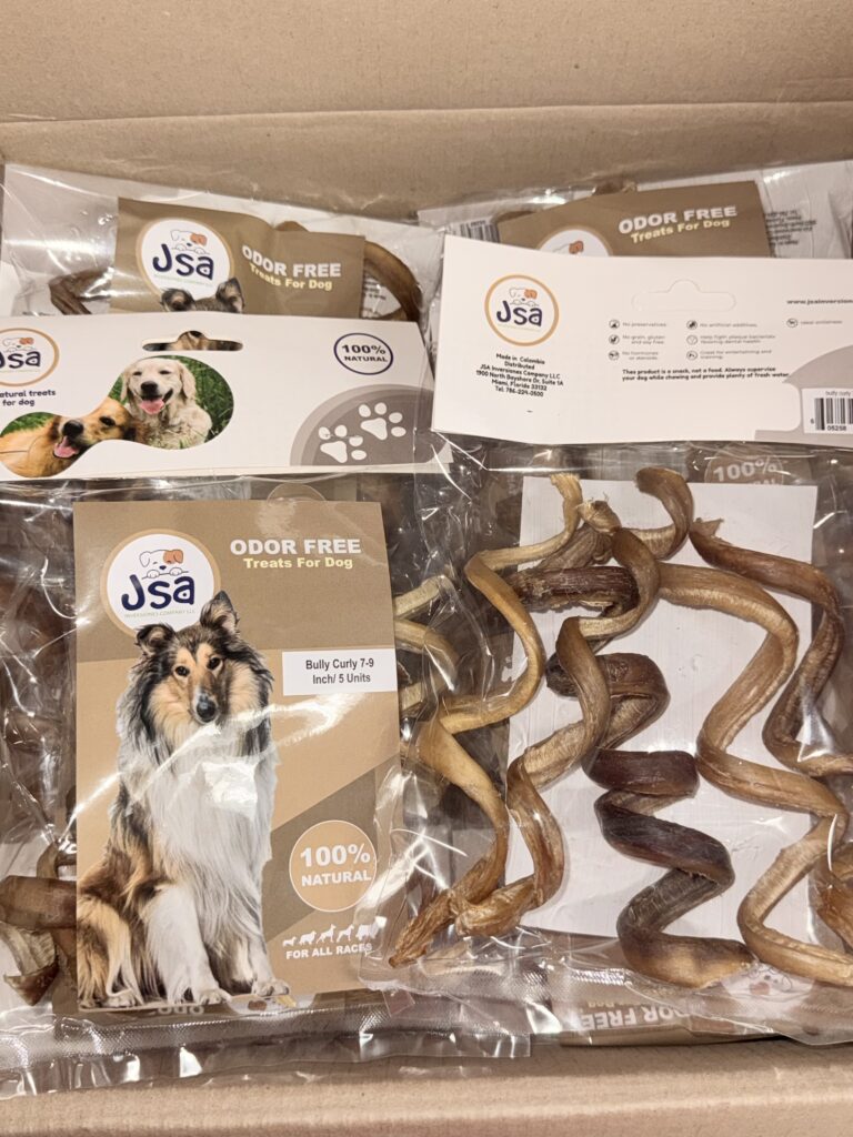 CURLY BULLY STICK 7-9 INCH*5 UNITS