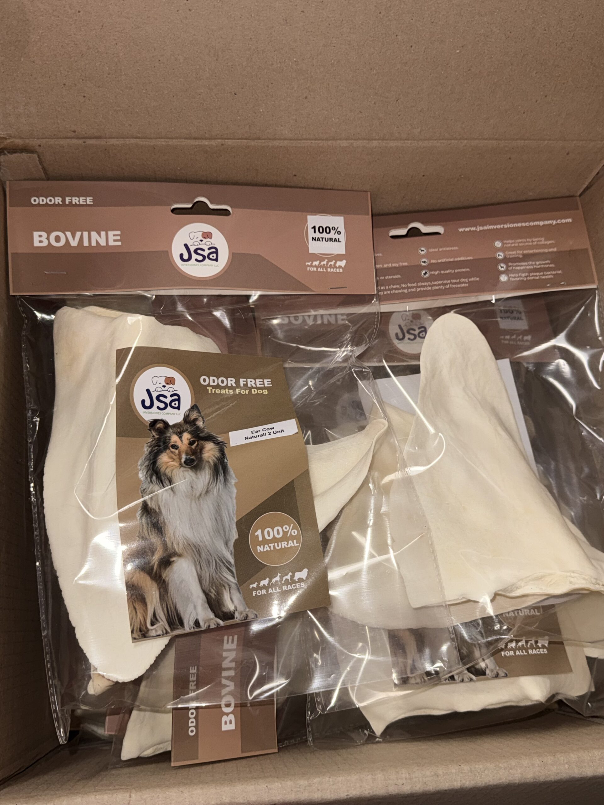 WHITE COW EARS PACK *2 UNITS