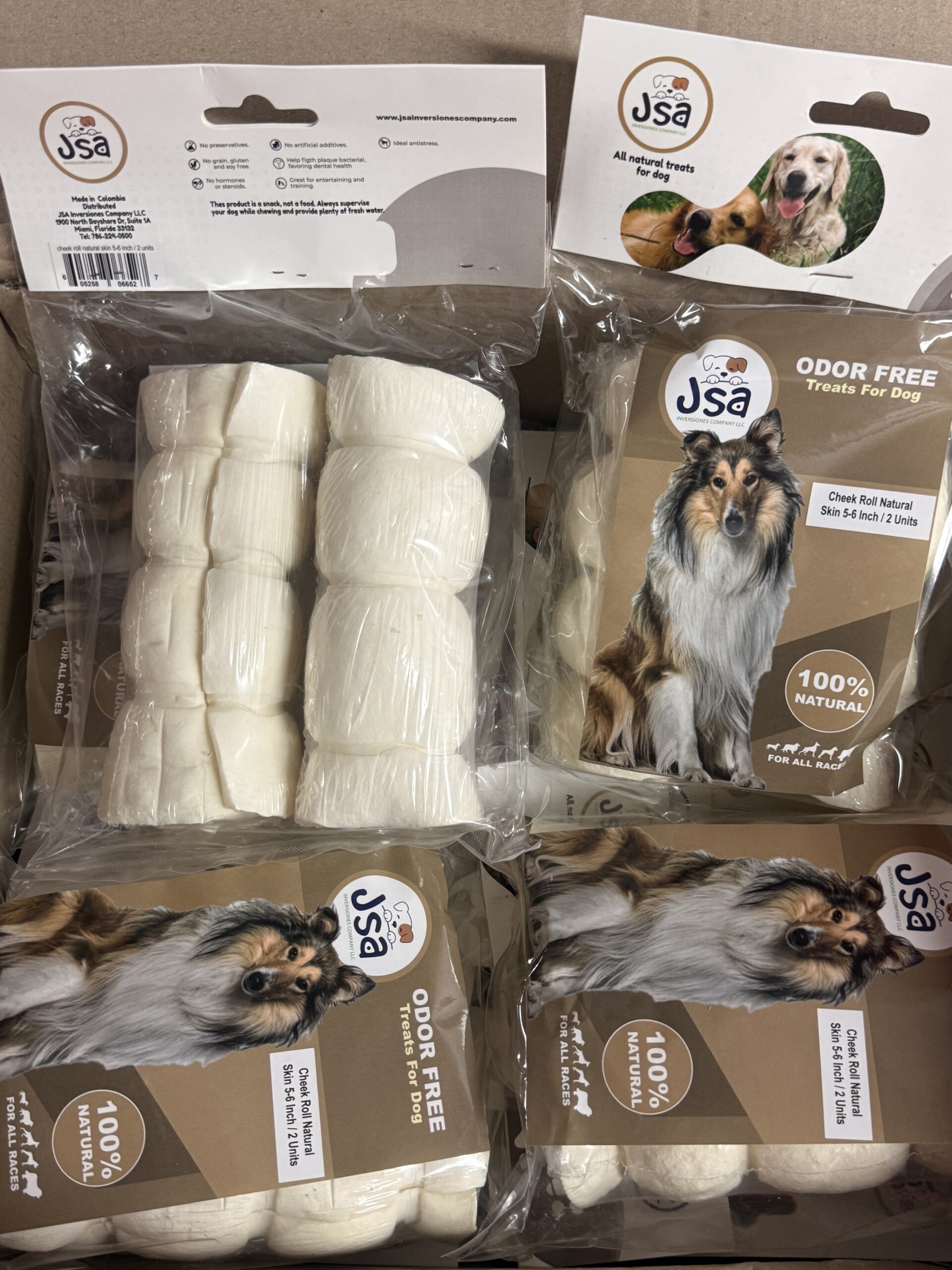 CHEEK ROLL NATURAL SKIN 5-6INCH*2