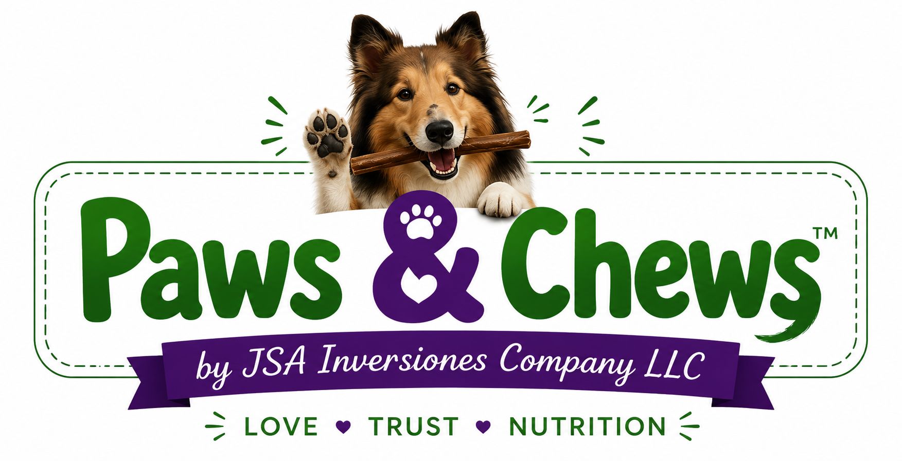 Paws & Chews Logo